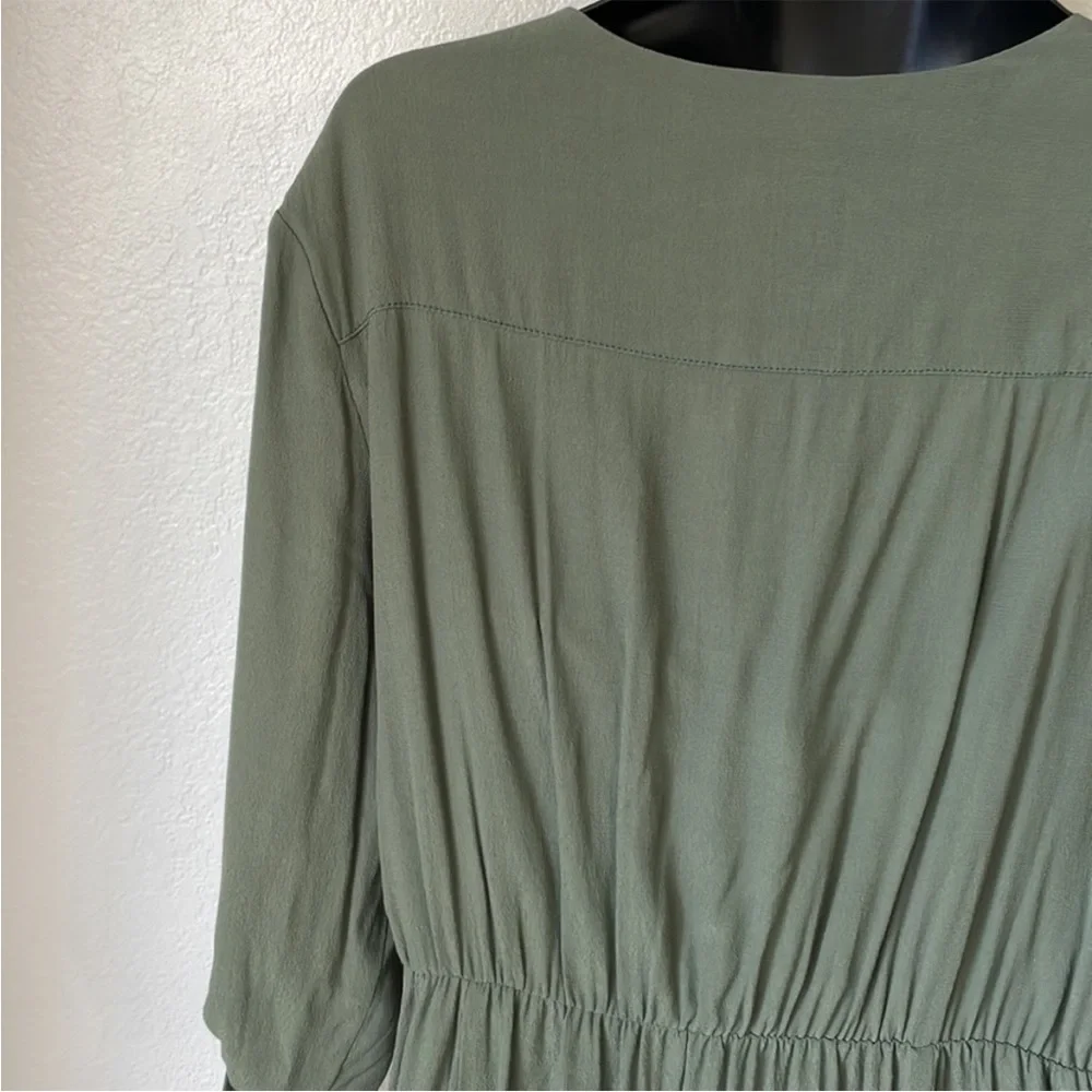 Anthropologie Olive Green Dress - Picture 5 of 6
